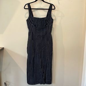 Anthropology Stripped Body Dress with Slit